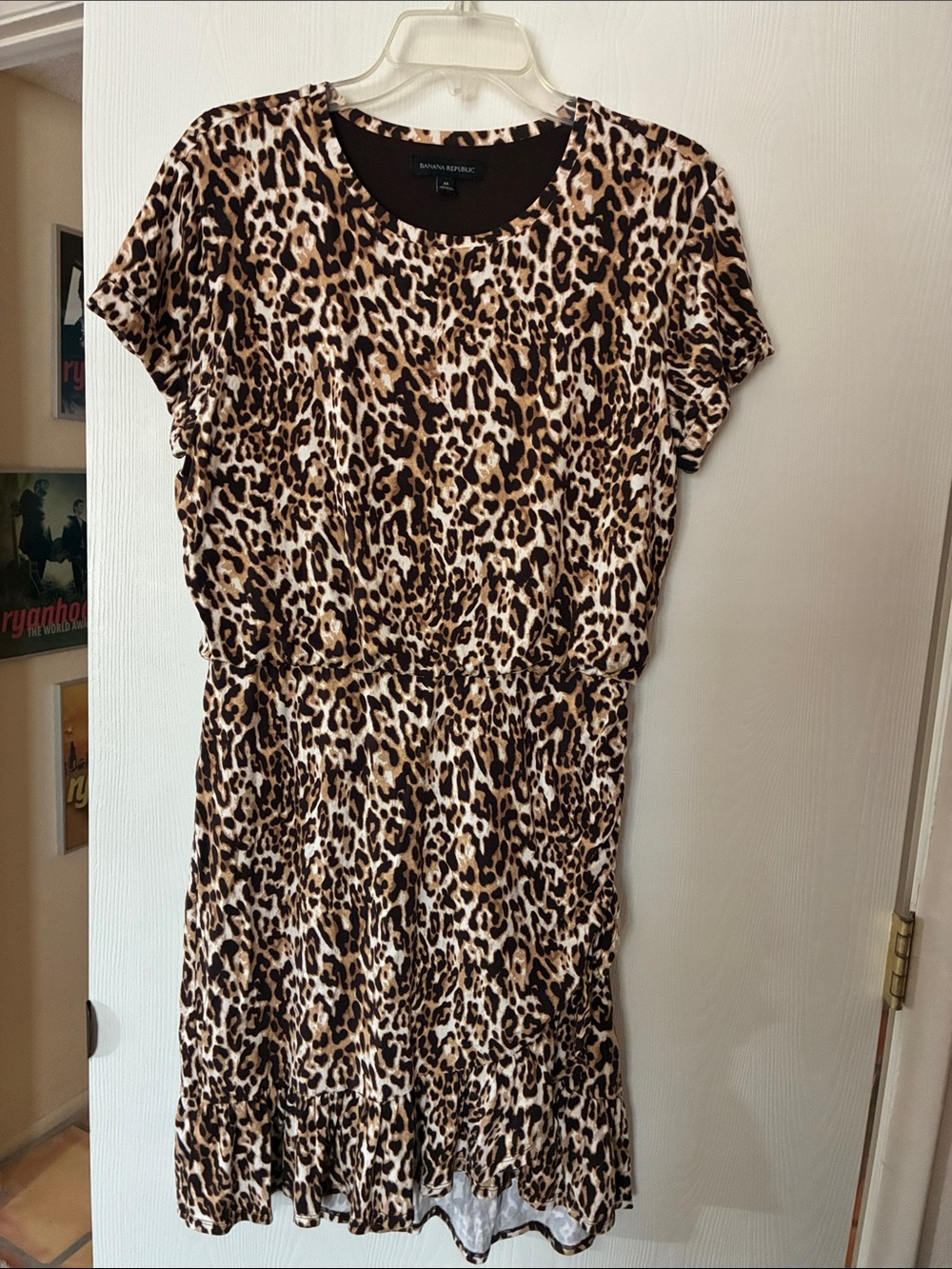 Banana Republic Brown Leopard Print High Low Dress, medium